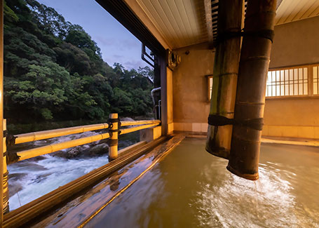 写真：温泉からの景観