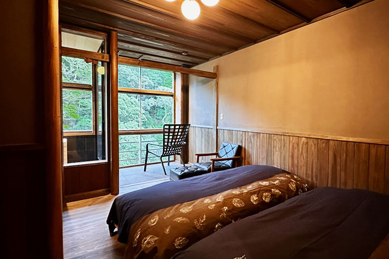 写真：温泉付き客室