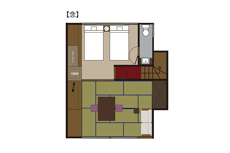 写真:山側和洋室 念 間取り図